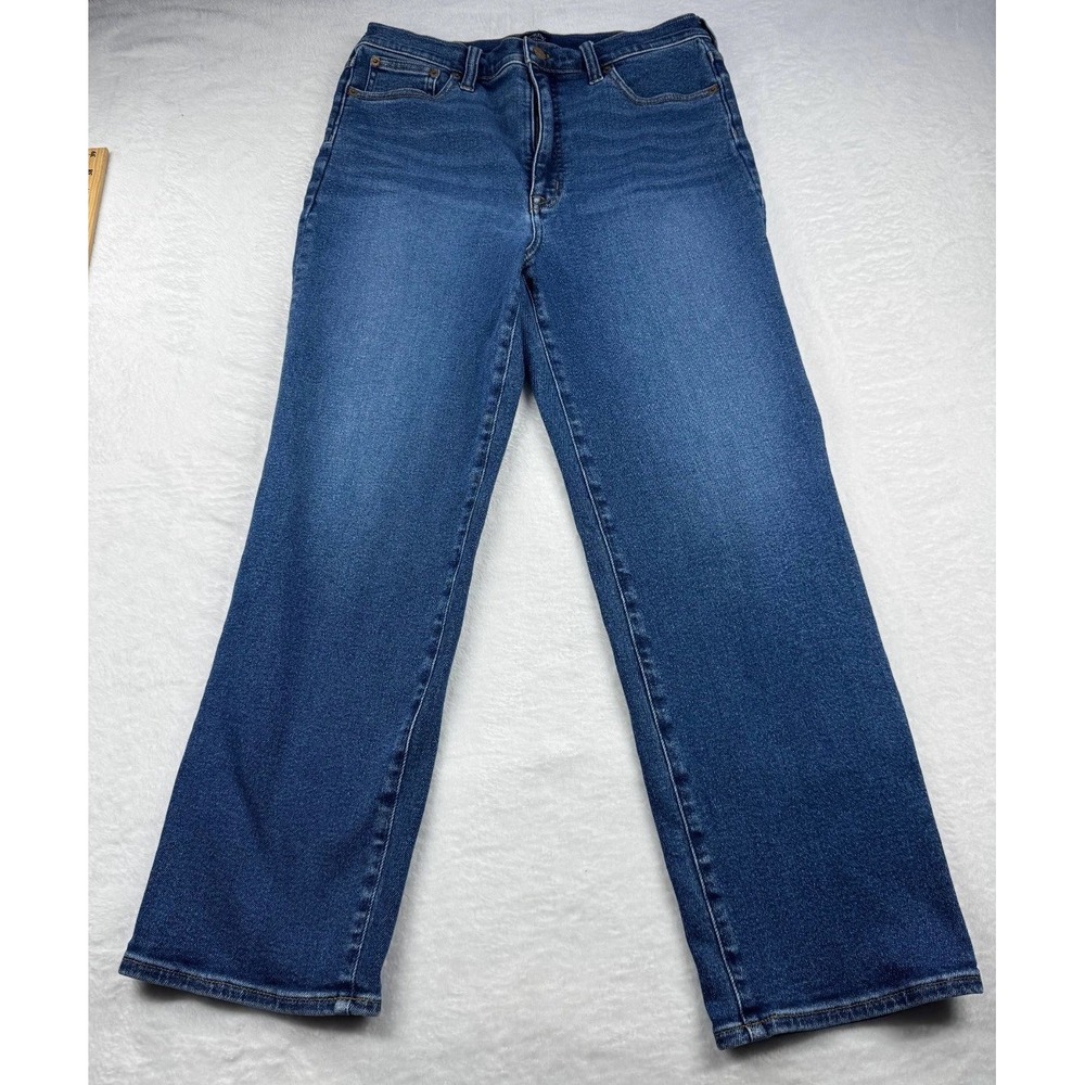 J.CREW Stovepipe Straight Jeans Women's 30 Blue Denim 5-Pockets Zip Fly Hipster